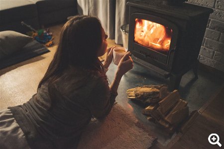 Schornsteinfeger bei der Arbeit.